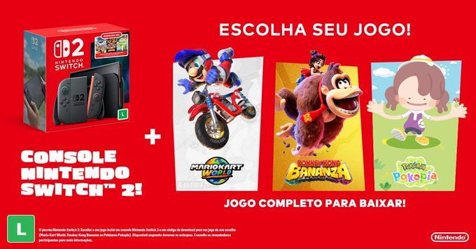 Nintendo Confirma Novo Bundle de Switch 2 para o Brasil