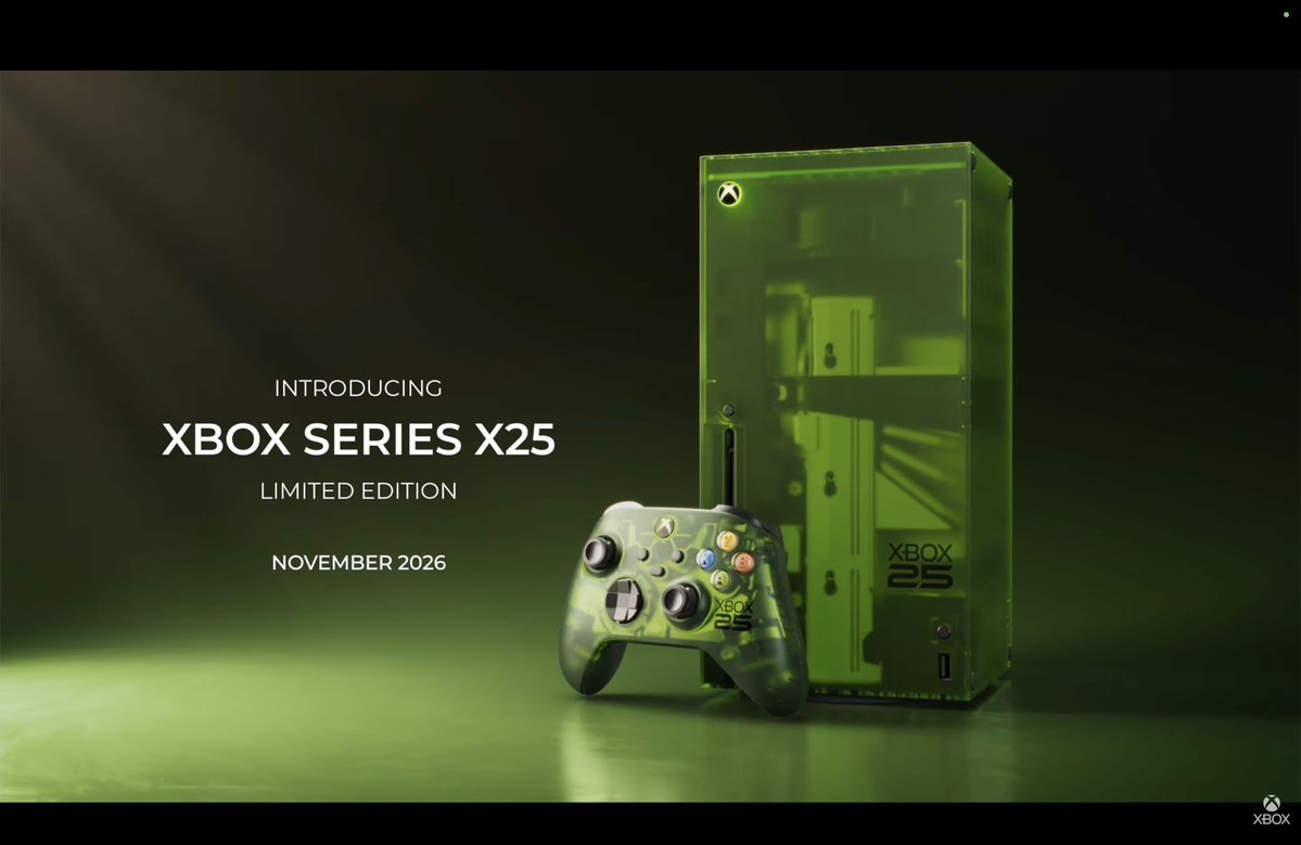 XBOX Series X ganha edição especial de 25 anos